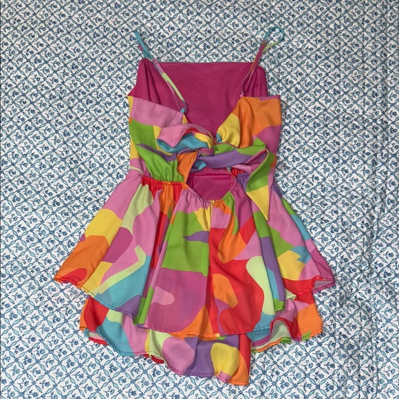 Colorful Abstract Pattern Romper - Picture 2 of 2